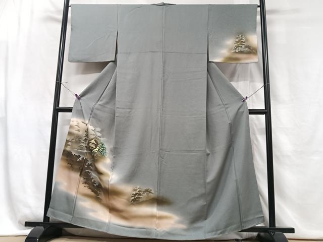 平和屋着物■訪問着 風景文 暈し染め 金彩 正絹 逸品 CABG6458xe