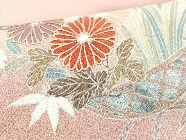 平和屋着物■訪問着 花籠文 三越扱い 正絹 逸品 CABG6461xe
