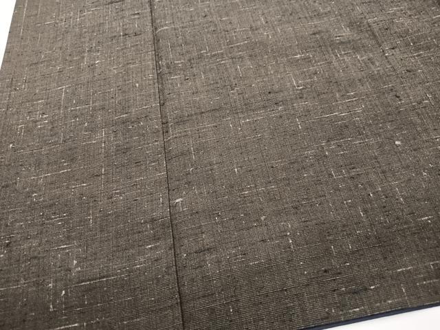 平和屋着物■男性 紬 アンサンブル 赤墨色 正絹 逸品 CABG6466xe
