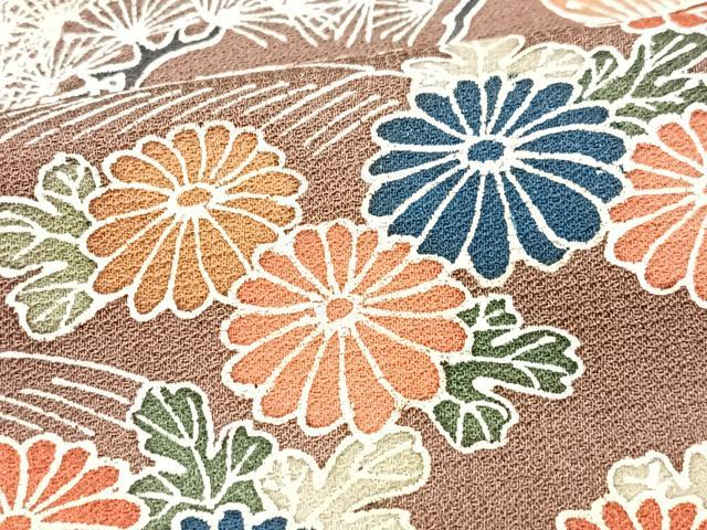 平和屋着物■訪問着 風景花鳥文 金彩 正絹 逸品 未使用 CABG6485xe