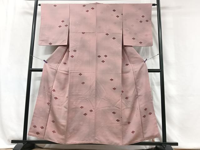 平和屋着物■上質な小紋 松皮菱文 暈し染め 正絹 逸品 CABG6492xe