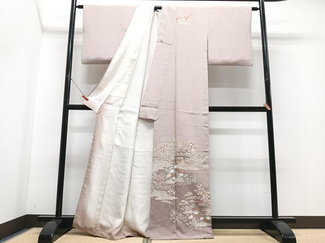 平和屋着物■訪問着 風景文 金彩 正絹 逸品 CABG6500xe