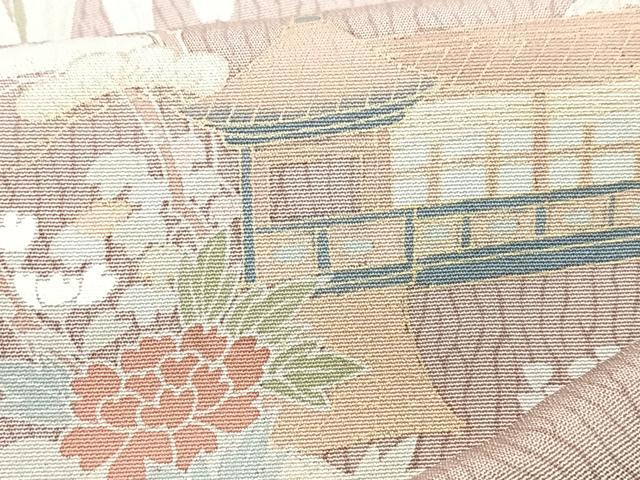 平和屋着物■訪問着 風景文 金彩 正絹 逸品 CABG6500xe