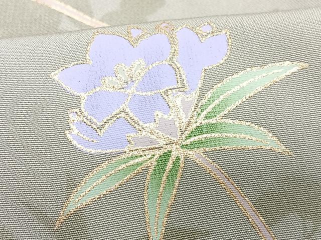 平和屋着物■訪問着 草花文 暈し染め 金彩 正絹 逸品 CABG6503xe