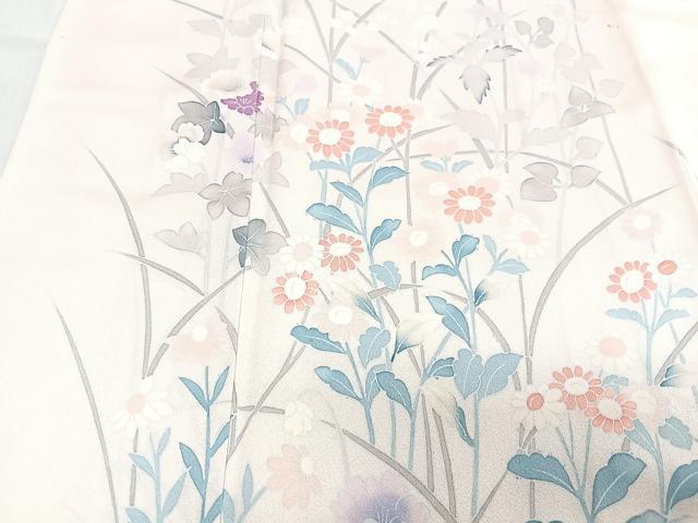 平和屋着物■訪問着 草花文 正絹 逸品 CABG6524xe