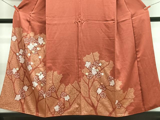 平和屋着物■訪問着 刺繍 絞り 枝梅文 金彩 正絹 逸品 CABG6531xe
