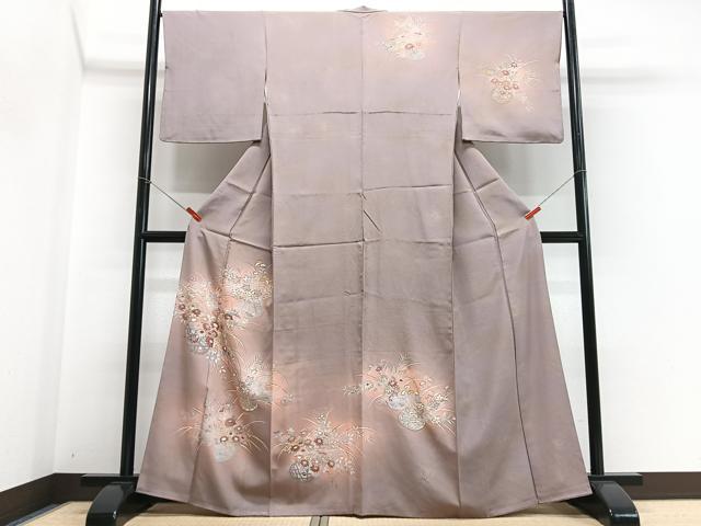 平和屋着物■訪問着 花籠文 暈し染め 金彩 正絹 逸品 CABG6532xe