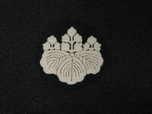 平和屋着物■豪華黒留袖 駒刺繍 扇面花文 金彩 正絹 逸品 CABG6546xe