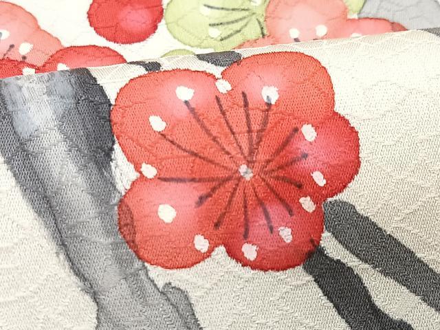 平和屋着物■訪問着 手描き 枝梅文 正絹 逸品 CABG6565xe