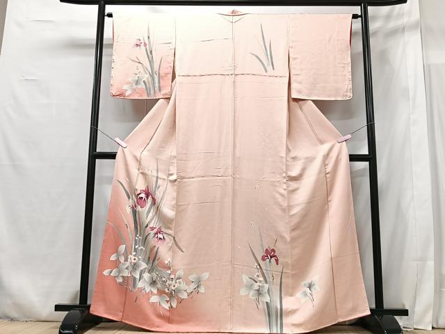 平和屋着物■訪問着 草花文 暈し染め 正絹 逸品 CABG6569xe