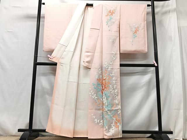 平和屋着物■訪問着 枝花文 暈し染め 正絹 逸品 CABG6570xe