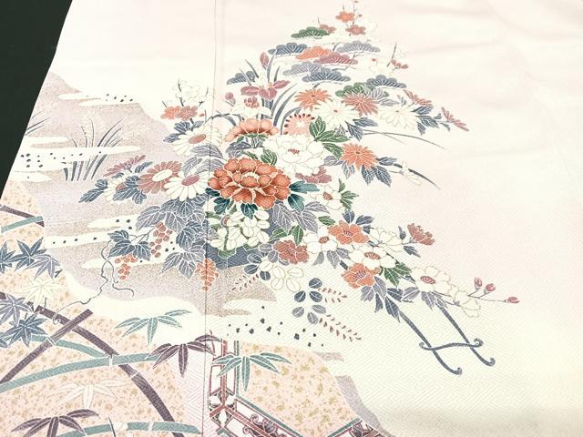 平和屋着物■訪問着 松竹梅 暈し染め 金彩 正絹 逸品 CABG6573xe