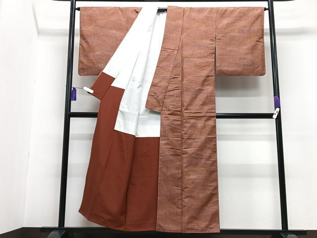 平和屋着物■上質な紬 霞文 正絹 逸品 CABG6584xe