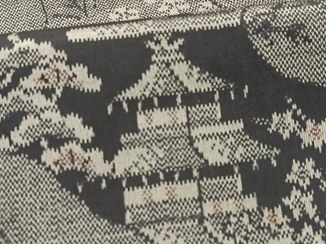 平和屋着物■上質な紬 風景文 正絹 逸品 CABG6587xe