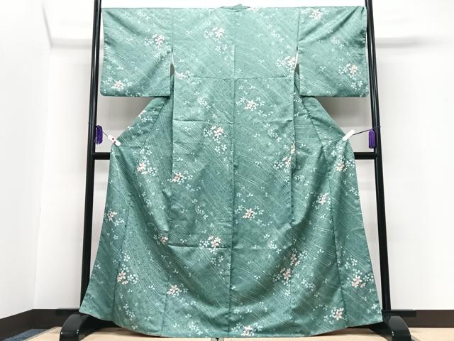 平和屋着物■小紋 舞桜文 洗える着物 CABG6618xe
