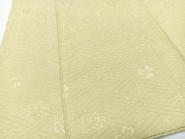 平和屋着物■上質な色無地 舞花地紋 木蘭色 正絹 逸品 CABG6634xe