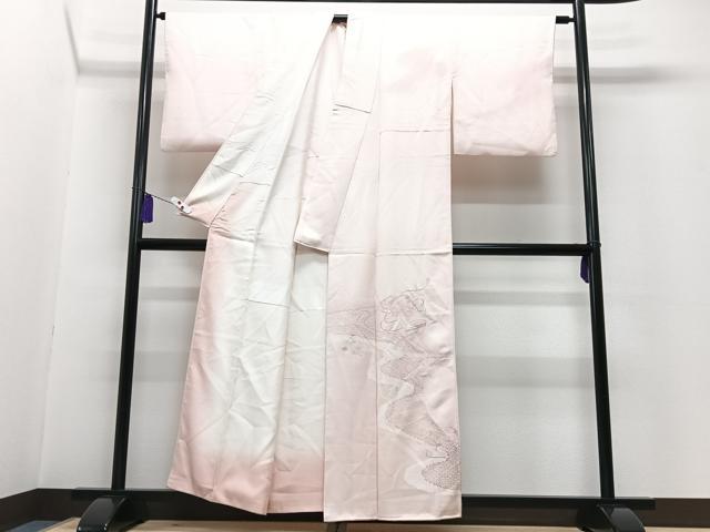 平和屋着物■訪問着 刺繍 流水文箱花文 正絹 逸品 CABG6641xe
