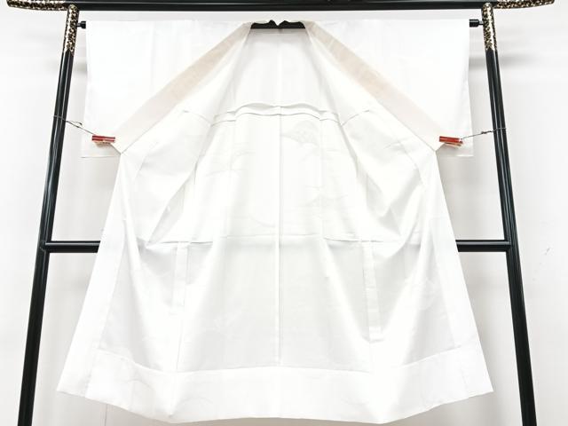 平和屋着物■長襦袢 無双仕立て 芝草扇面花地紋 正絹 逸品 CABG6647xe