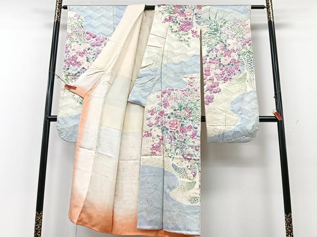 平和屋着物■豪華振袖 花鳥文 正絹 逸品 CABG6675xe