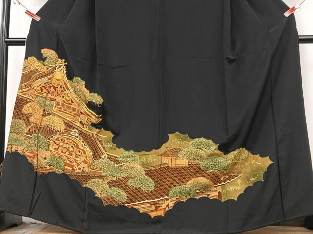 平和屋着物■豪華駒刺繍 風景文 正絹 逸品 CABG6681xe