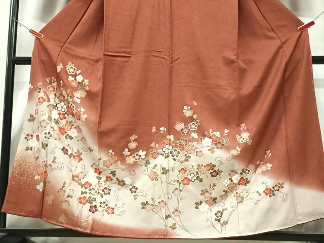 平和屋着物■豪華色留袖 草花文 暈し染め 金彩 正絹 逸品 CABG6686xe