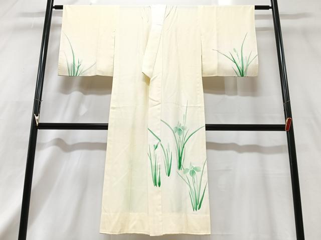 平和屋着物■長襦袢 無双仕立て 草花文 正絹 逸品 CABG6713xe