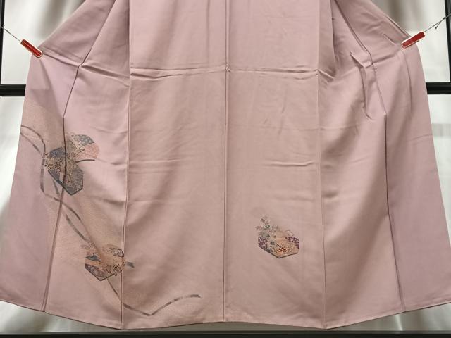 平和屋着物■訪問着 文箱花文 正絹 逸品 CABG6746xe
