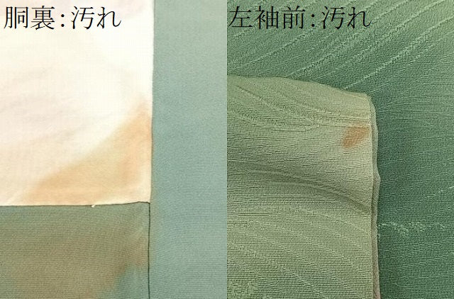 平和屋着物■上質な小紋 立波地紋 暈し染め 正絹 逸品 CABG6754xe