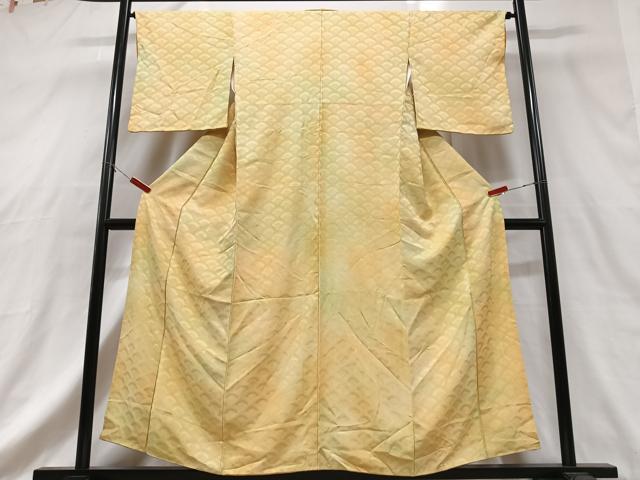 平和屋着物■上質な小紋 青海波地紋 暈し染め 正絹 逸品 CABG6755xe