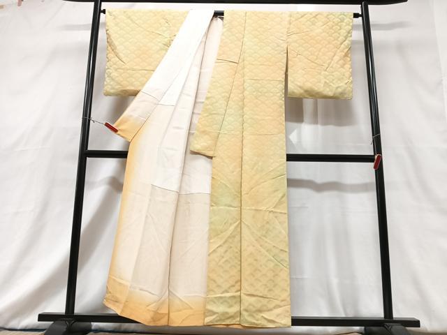 平和屋着物■上質な小紋 青海波地紋 暈し染め 正絹 逸品 CABG6755xe