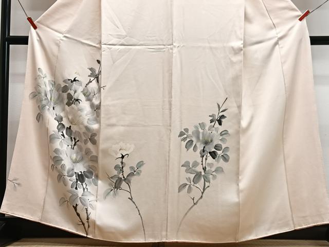 平和屋着物■訪問着 手描き 枝花文 正絹 逸品 CABG6767xe