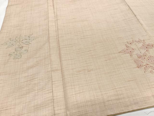 平和屋着物■上質な紬 草花文 正絹 逸品 CABG6770xe