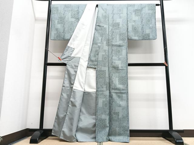 平和屋着物■小紋 正倉院草花文 洗える着物 CABG6773xe