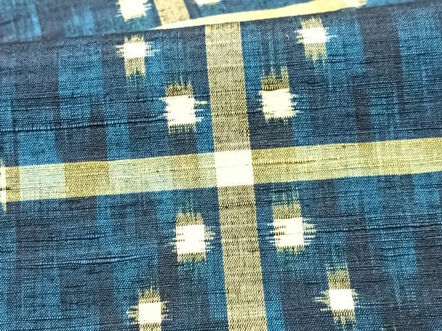 平和屋着物■上質な紬 幾何学文様 胴抜き仕立て 正絹 逸品 CABG6776xe