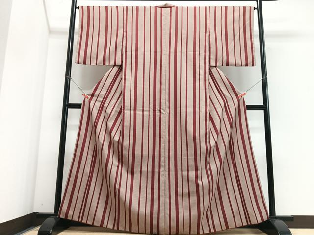 平和屋着物■小紋 縞 洗える着物 CABG6781xe