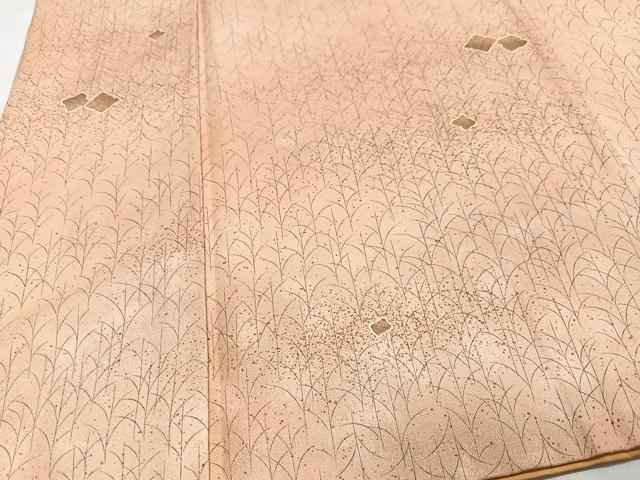 平和屋着物■小紋 芝草文 洗える着物 CABG6788xe