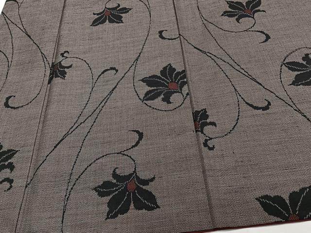 平和屋着物■上質な紬 花唐草文 正絹 逸品 CABG6821xi