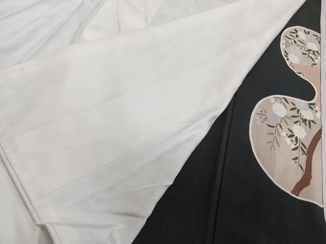平和屋着物■豪華黒留袖 作家物 駒刺繍 飛鳥丸花文 金彩 正絹 逸品 CABG6839xi