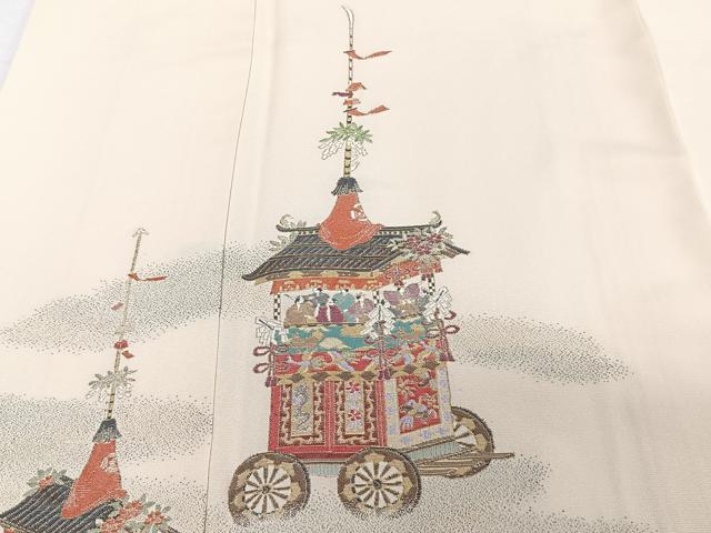 平和屋着物■訪問着 鉾人物文 寿光織 金糸 正絹 逸品 CABG6855xi