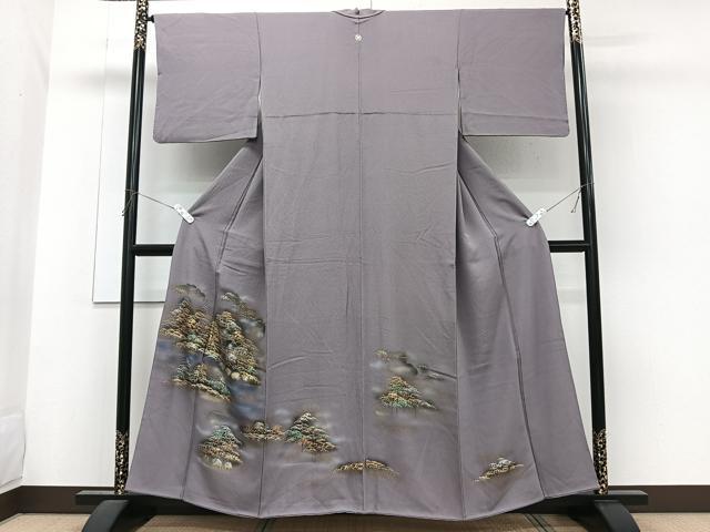 平和屋着物■豪華色留袖 風景文 金銀彩 正絹 逸品 CABG6859xi