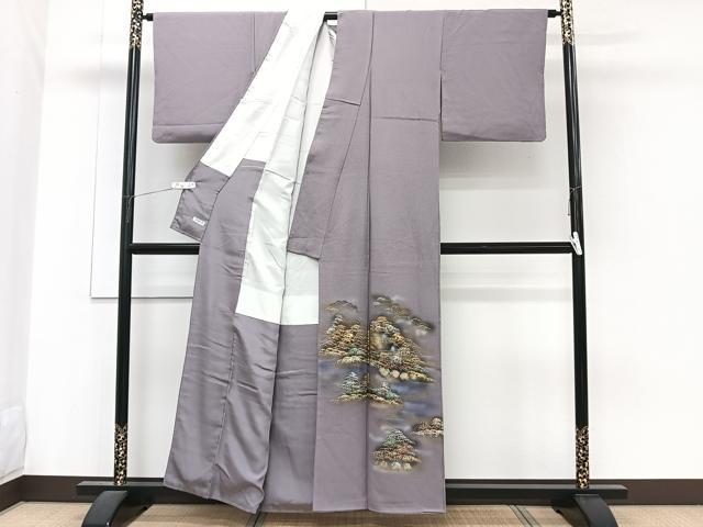 平和屋着物■豪華色留袖 風景文 金銀彩 正絹 逸品 CABG6859xi