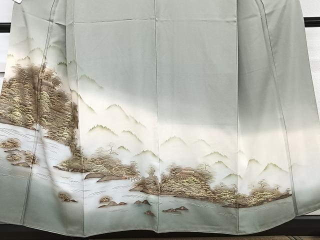 平和屋着物■豪華色留袖 遠山風景文 暈し染め 金彩 正絹 逸品 CABG6865xi