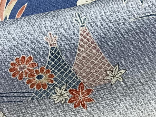 平和屋着物■訪問着 流水御所解花文 松竹梅 暈し染め 正絹 逸品 未使用 CABG6866xi