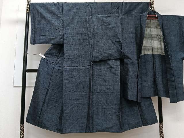 平和屋着物■男性 紬 アンサンブル 霞文 正絹 逸品 CABG6888xi