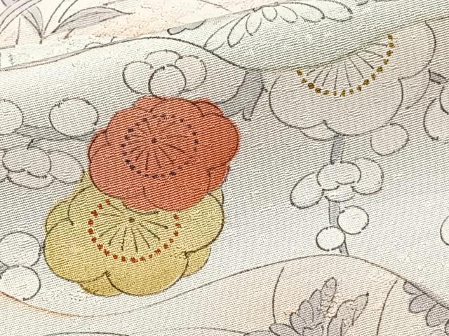 平和屋着物■上質な小紋 道長花文 正絹 逸品 CABG6915xi