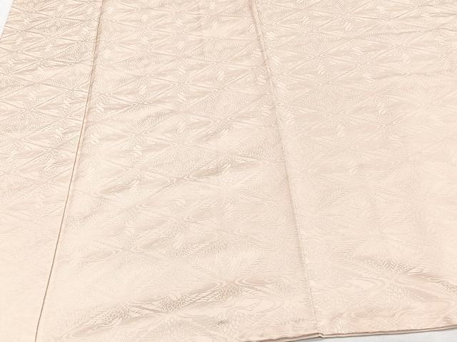 平和屋着物■上質な色無地 菱鶴文 洗柿色 正絹 逸品 CABG6916xi
