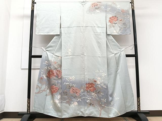 平和屋着物■訪問着 枝花文 暈し染め 金彩 正絹 逸品 CABG6917xi