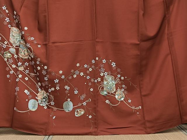 平和屋着物■訪問着 貝桶花文 金彩 洗える着物 CABG6926xi