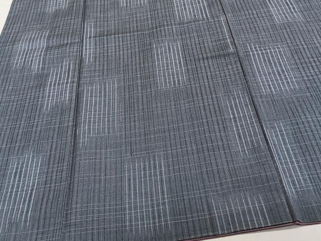 平和屋着物■上質な紬 格子 正絹 逸品 CABG6932xi