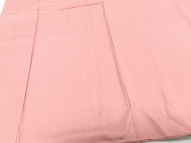 平和屋着物■上質な色無地 作家物 冷泉布美子 枝地紋 紅梅色 正絹 逸品 CABG6951xi